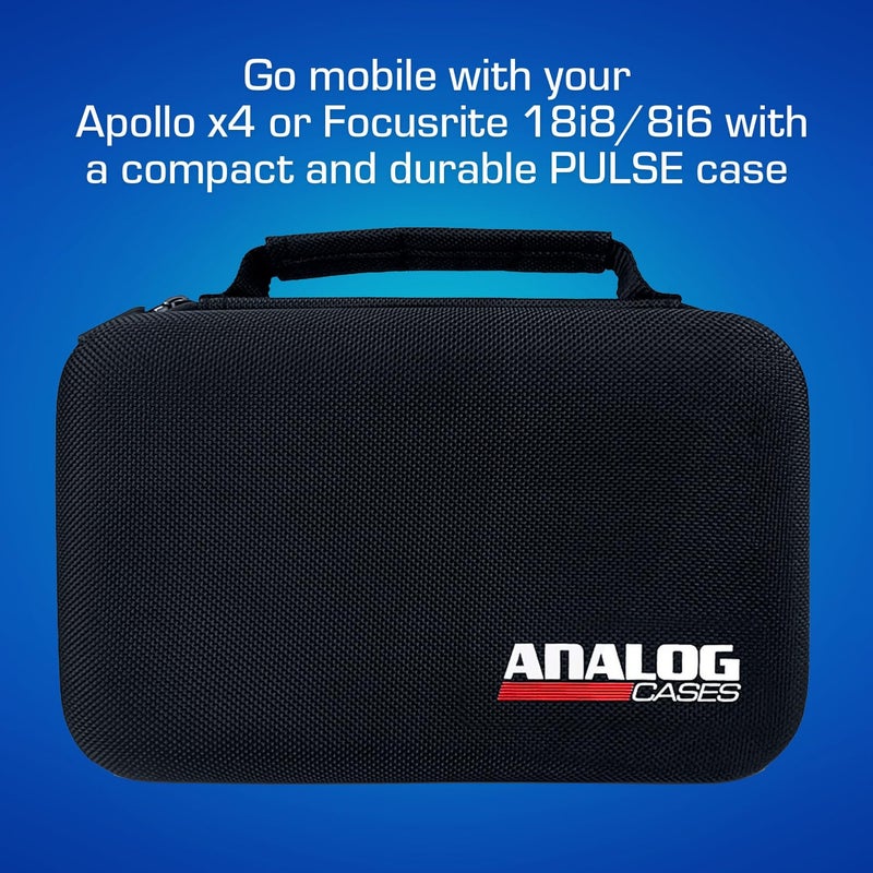 ANALOG CASES Universal Audio Apollo x4 / Focusrite 18i8 / 8i6 Case - Custom-Fitted Compact PULSE Hard Case for Travel - Image 2